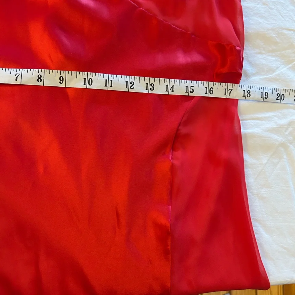 Y2K VINTAGE VICTORIA’S SECRET Red Cutout Slip Dress Satin UO Vintage L‎